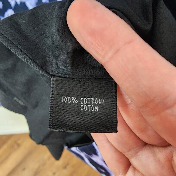 Lafayette 148 New York V Neck Fit and Flare Dress Purple Cheetah Size 16 - Picture 10 of 10